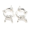 304 Stainless Steel Spring Ring Clasps STAS-G190-17S-C-1