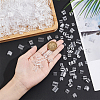 800Pcs 4 Style Transparent AS Plastic Base Buckle Hair Findings FIND-NB0004-37-3