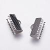 Tarnish Resistant 304 Stainless Steel Ribbon Crimp Ends STAS-K146-043-15mm-1