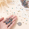 Picasso Baking Paint Glass Seed Beads SEED-TA0001-62N-5