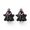 Spray Painted Alloy Enamel Pendants FIND-I037-42-3