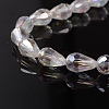 Faceted Teardrop Electroplate Glass Beads Strands X-EGLA-D015-15x10mm-01-2