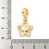 Rack Plating Alloy Enamel Flower European Dangle Charms FIND-B034-55G-07-3