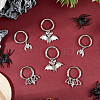 Tibetan Style Bat Alloy Pendants HJEW-AB00223-5
