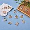 14Pcs 7tyle 304 Stainless Steel Pendants STAS-SZ0002-50RG-4