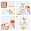 430 and 201 Stainless Steel Rotating Candlestick Tealight Candle Holder DJEW-WH0039-24G-5