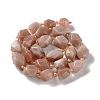 Natural Peach Moonstone Beads Strands G-C182-13-01-3