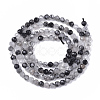 Natural Black Rutilated Quartz Beads Strands G-S361-3mm-011-2