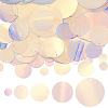 300pcs 5 Styles Iridescent PVC Paillette/Sequins Pendants PVC-SC0001-10-1
