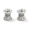 Brass Micro Pave Clear Cubic Zirconia Beads KK-P271-39A-01-1