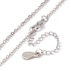 Sublimation Blank Aluminum Pendant Necklace NJEW-E020-02P-01-6