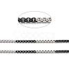 Ion Plating(IP) 304 Stainless Steel Box Chains STAS-B001-27C-B-1