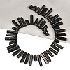 Natural Tektite Beads Strands G-F829-A08-01-2