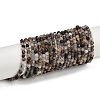 Natural Black Rutilated Quartz Beads Strands G-RM250104-C3-2
