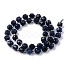 Dyed Natural Sapphire Beads Strands X-G-R482-01-8mm-2