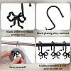 12Pcs Iron with Zinc Alloy Shower Curtain Hook FIND-SP0005-76EB-6