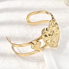Stylish 304 Stainless Steel Cuff Bangles BJEW-K302-01A-G-3