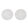Rack Plating Brass Filigree Pendants KKC-T001-64P-2