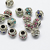 Alloy Rhinestone European Beads MPDL-R036-08-1