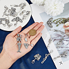 Skull Alloy Replacement Zipper Sliders HJEW-FH00006-3