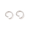 Tarnish Resistant 304 Stainless Steel Open Jump Rings X-STAS-R049-6x0.8mm-1