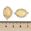 Natural Topaz Jade Faceted Oval Links G-B126-07G-11-3