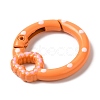 Spray Painted Alloy Spring Gate Ring PALLOY-P292-04-3