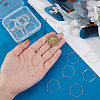 40Pcs Brass Earring Hooks STAS-BBC0016-25S-02-3