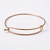 Adjustable Ion Plating(IP) 304 Stainless Steel Expandable Bangle Making BJEW-L604-09G-1