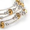 Electroplate Glass Wrap Bracelets BJEW-JB04018-02-2