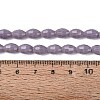 Opaque Solid Color Glass Beads Strands GLAA-N071-01A-C10-4