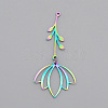 Ion Plating(IP) 201 Stainless Steel Big Pendants STAS-S105-LA590-1