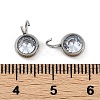 304 Stainless Steel Micro Pave Cubic Zirconia Charms STAS-Z094-02P-01-3