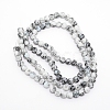 Baking Paint Glass Beads Strands FGLA-WH0001-01A-1