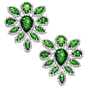 2Pcs Glass Rhinestone Cabochons RGLA-FG0001-28S-04-1