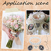 DIY Blank Oval Wedding Bouquet Charm Making Kit DIY-SC0025-07A-5