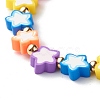 Handmade Polymer Clay Beads Stretch Bracelets BJEW-JB06560-7