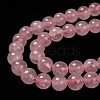 Natural  Rose Quartz Beads Strands X-G-L104-8mm-01-3
