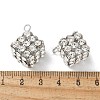 Brass Rhinestone Pendants KK-U057-01P-02-3