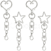 20Pcs 2 Styles Zinc Alloy Swivel Clasps FIND-SP0004-24P-7