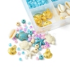 DIY Synthetic Turquoise & Seed Beads Bracelets Making Kits DIY-FS0007-01-3