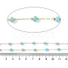 Ion Plating(IP) 304 Stainless Steel Chains AJEW-Q150-08G-04-2