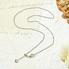 1mm Rack Plating Brass Box Chain Adjustable Slider Necklaces for Women Men MAK-L044-08P-3