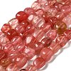 Cherry Quartz Glass Beads Strands G-A247-06-1-1