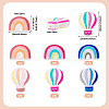 6Pcs 6 Styles Silicone Knitting Needle Cap Protector SIL-TA0002-40-4