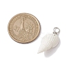 Natural Trumpet Shell Pendants PALLOY-JF02682-02-2