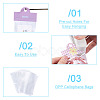40Pcs 4 Styles Paper Foldable Header Cards CDIS-TA0001-51-5