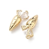 Brass Micro Pave Cubic Zirconia Pendants LS-KK-L260-14G-2