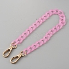 Acrylic Imitation Jelly Curb Chain Link Purse Chains FIND-WH0126-257C-1
