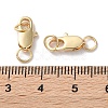 Rack Plating Brass Lobster Claw Clasps KK-F090-24LG-02-3